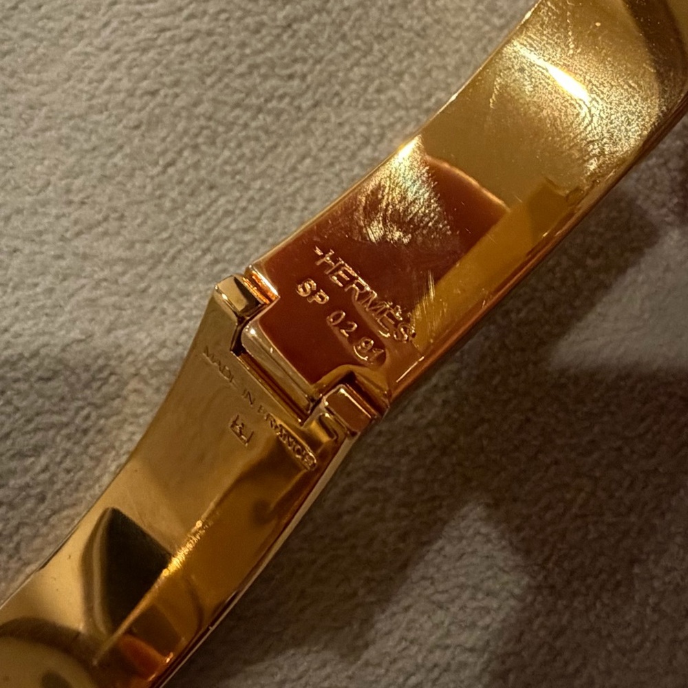 Original Hermes clic H bracelet. - Picture 10 of 11